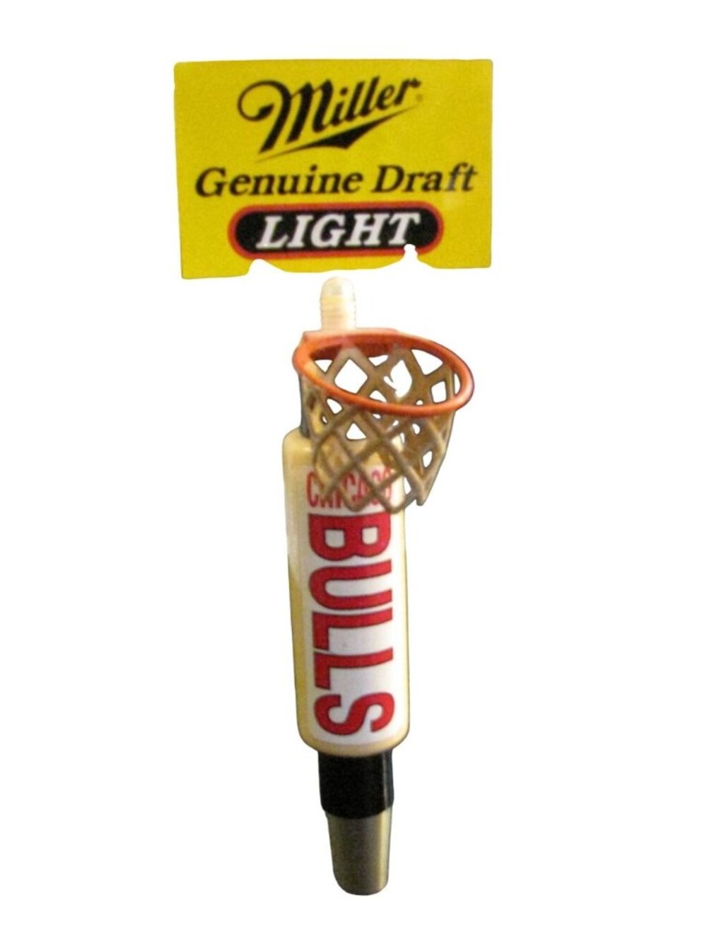Miller Genuine Draft Light Chicago Bulls NBA Basketball Beer Tap Handle